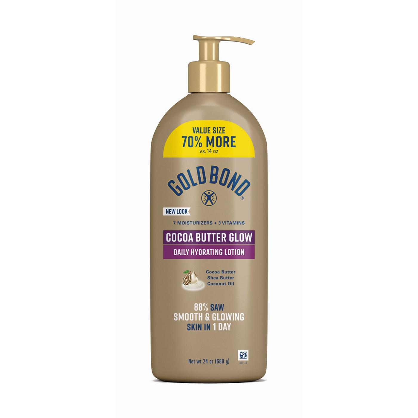 Gold Bond Cocoa Butter Glow Daily Hydrating Lotion; image 1 of 7