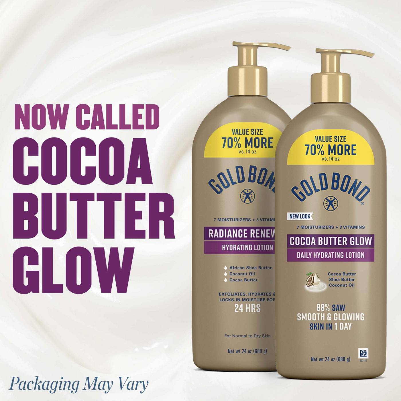 Gold Bond Cocoa Butter Glow Daily Hydrating Lotion; image 10 of 10