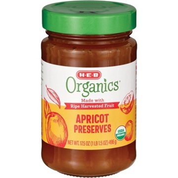 H-E-B Organics Apricot Preserves, 17.5 oz