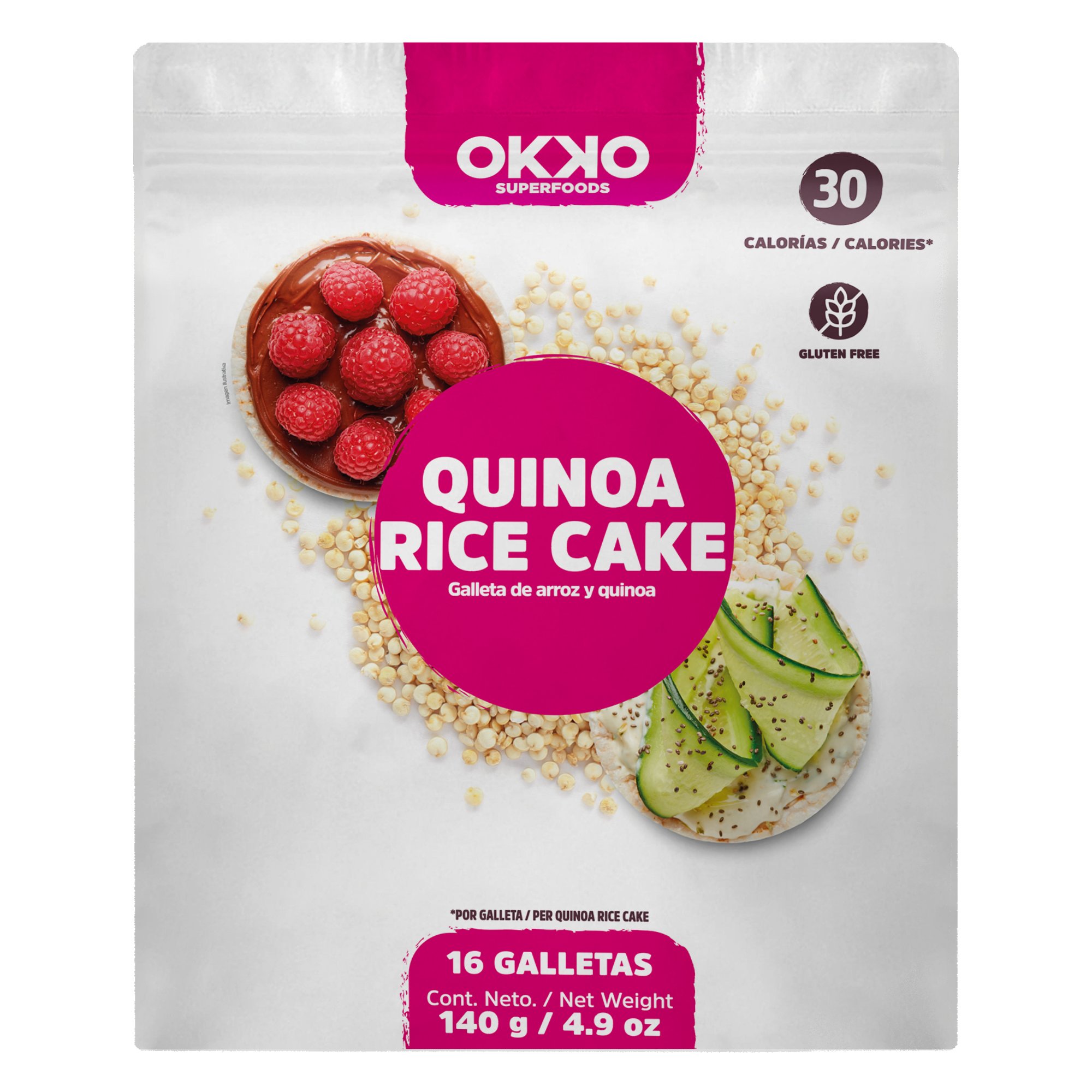 OKKO Super Foods Quinoa Rice Cakes - Shop Rice cakes at H-E-B