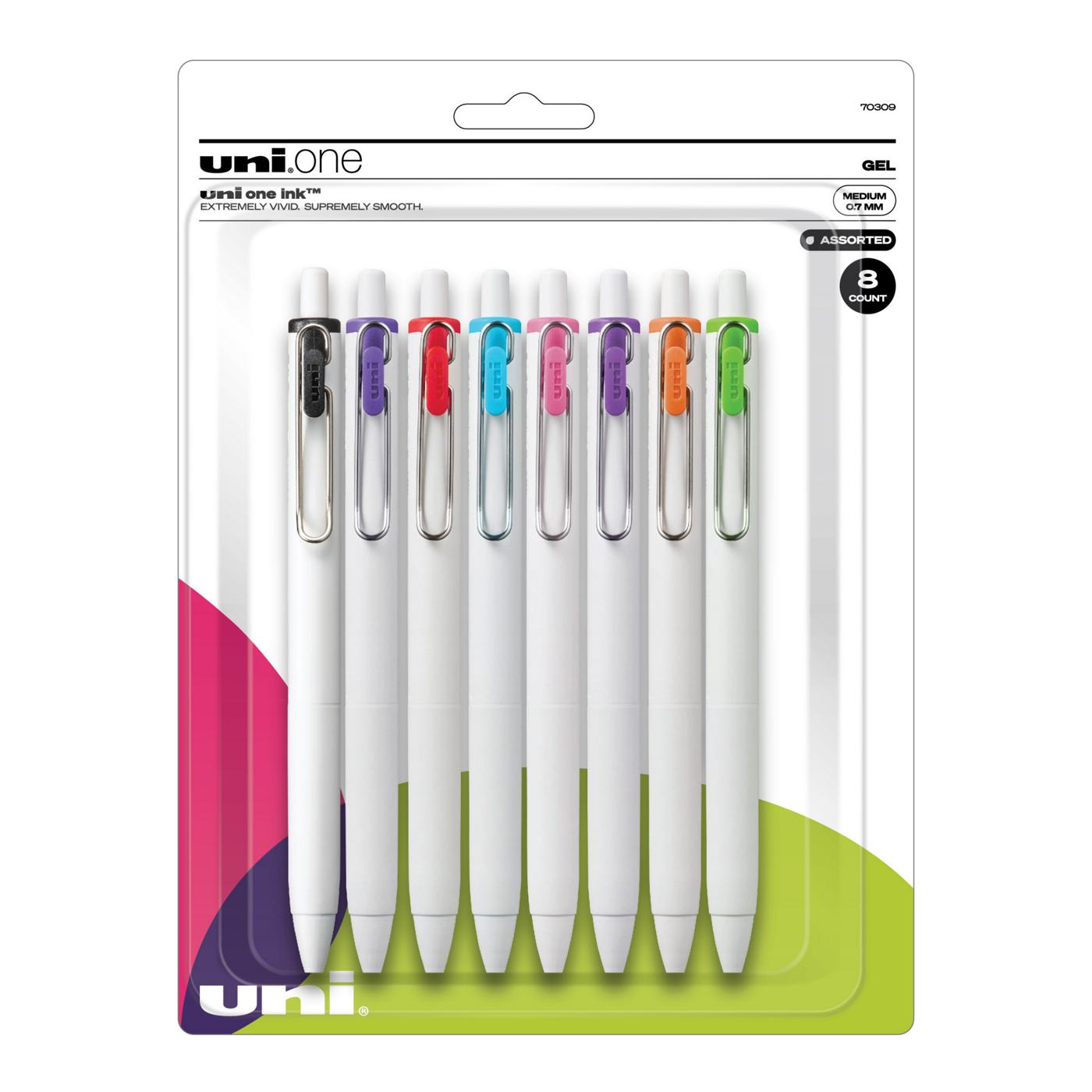 uniball One 0.7mm Retractable Gel Pens - Assorted Ink; image 1 of 10