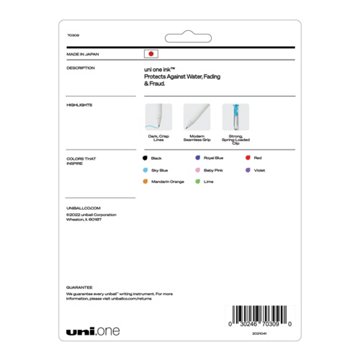 uniball One 0.7mm Retractable Gel Pens - Assorted Ink
