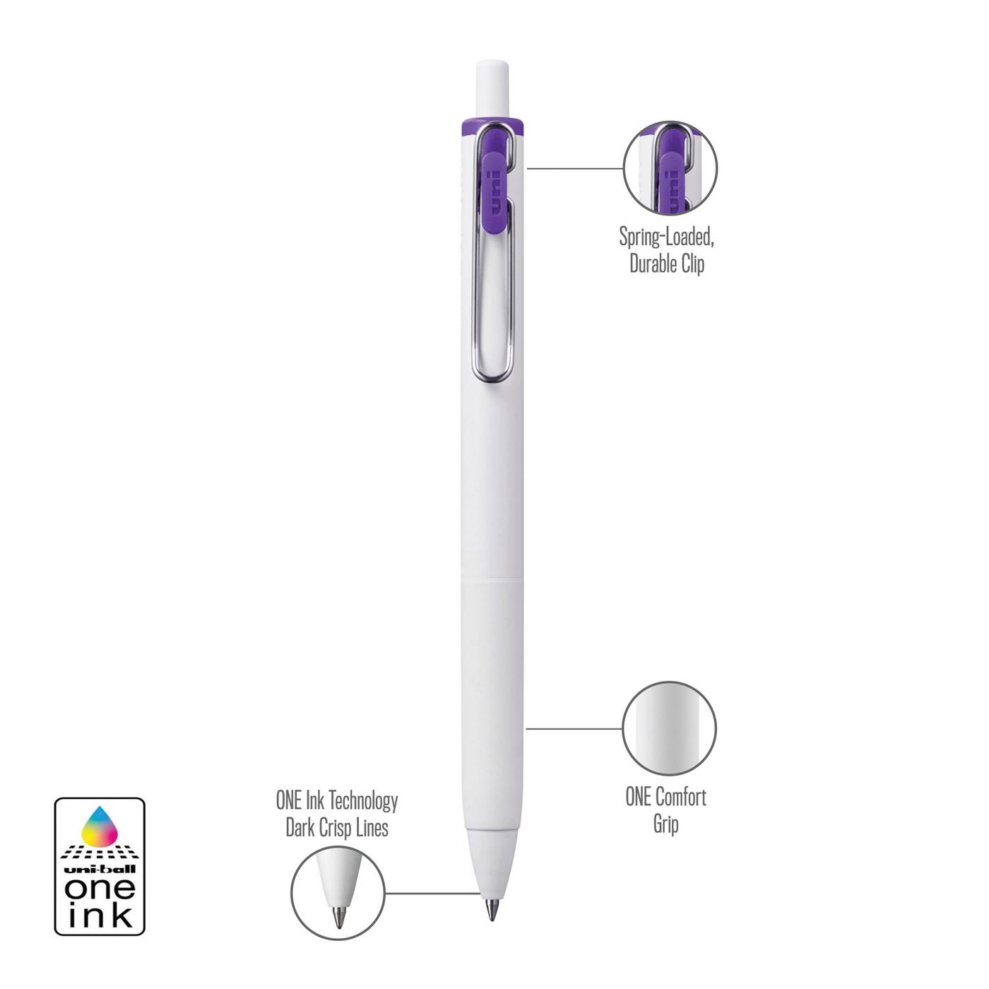 uniball One 0.7mm Retractable Gel Pens - Assorted Ink; image 7 of 10