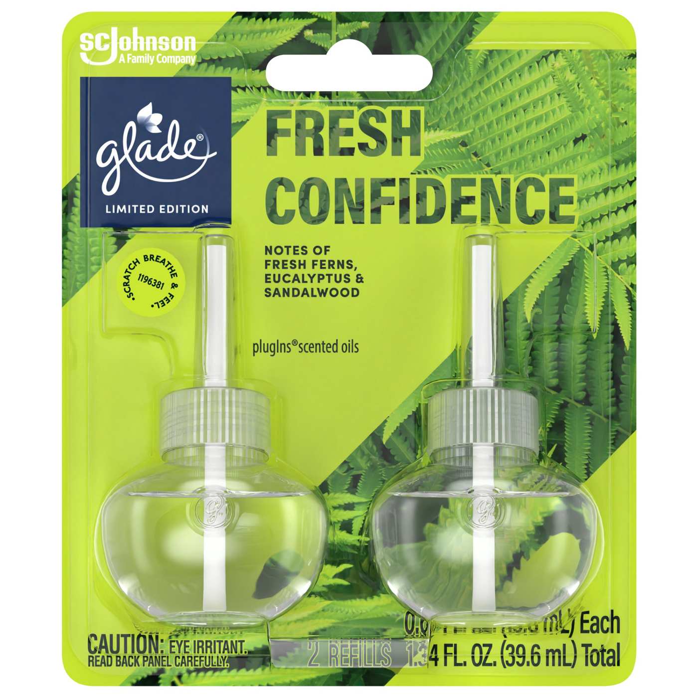 Glade PlugIns Scented Oil Air Freshener, Fresh Confidence Limited Edition, 1.34 oz Total; image 1 of 8