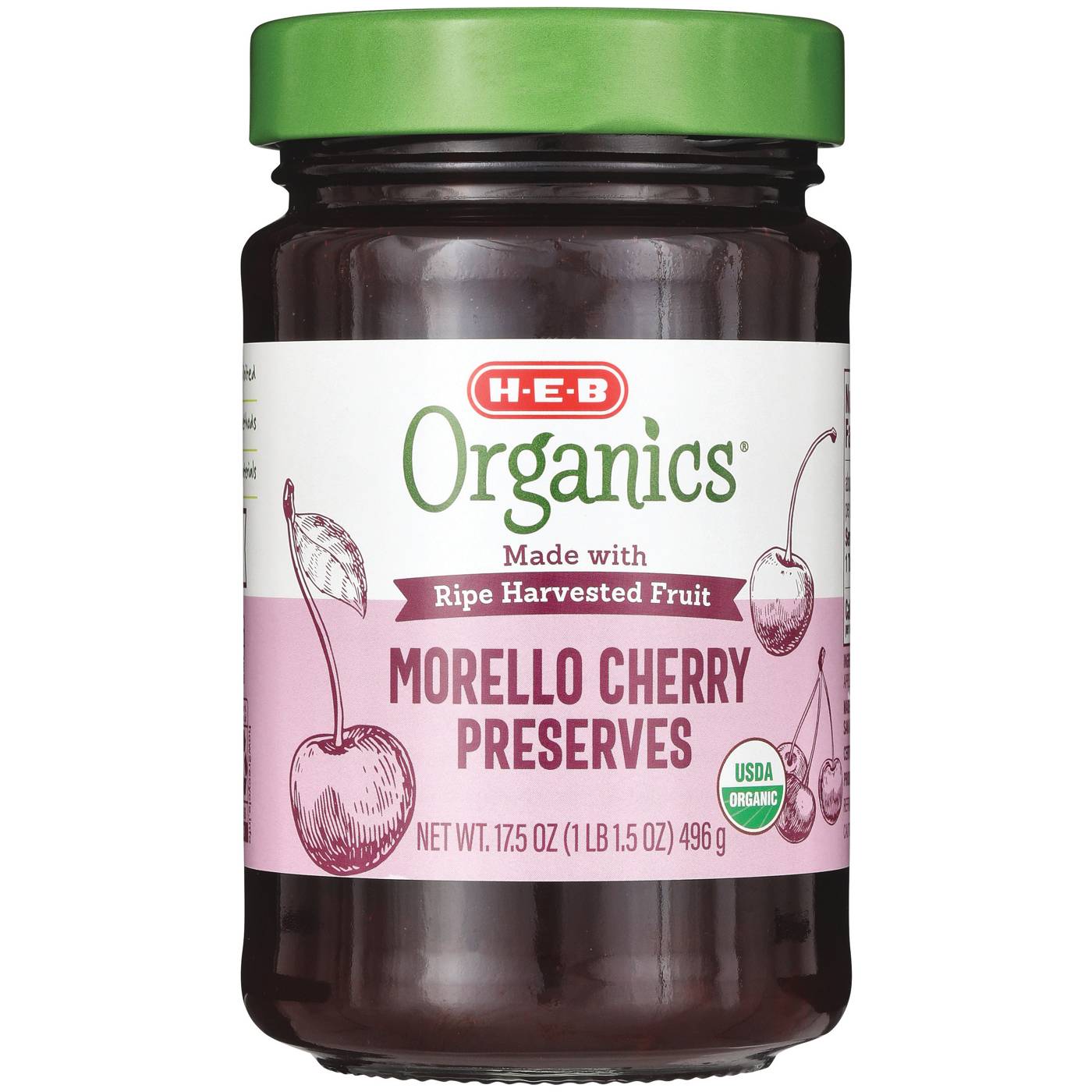 H-E-B Organics Morello Cherry Preserves; image 1 of 2