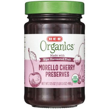 H-E-B Organics Morello Cherry Preserves, 17.5 oz