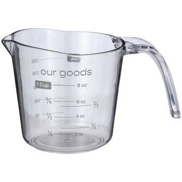 our goods Plastic Measuring Cup, 1 cup