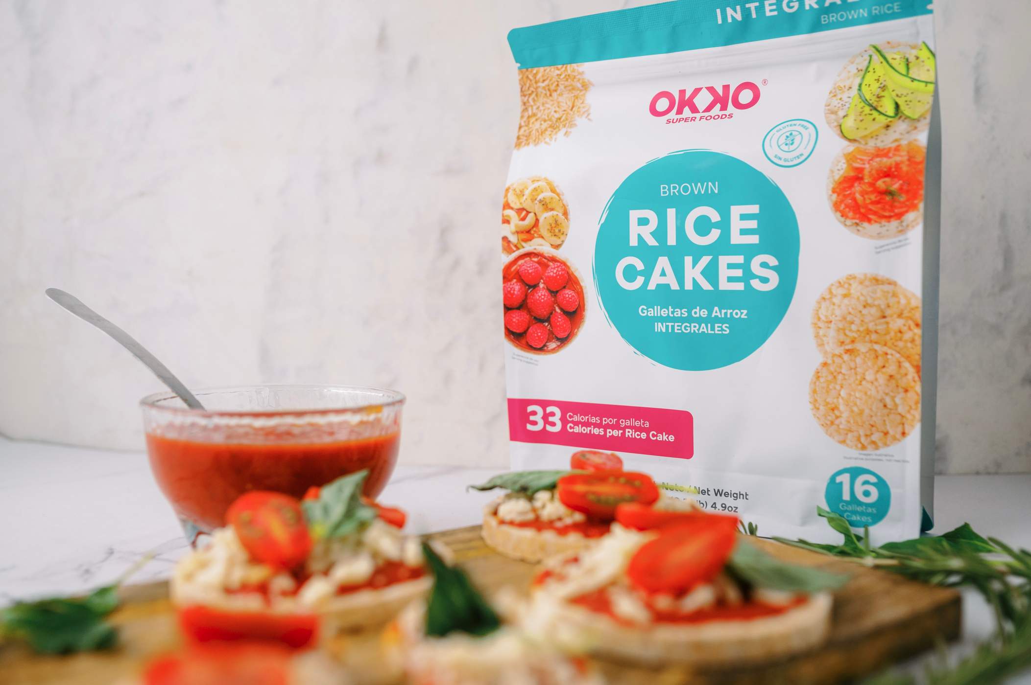 Okko SuperFoods Brown Rice Cakes Shop Rice cakes at HEB