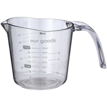 our goods Plastic Measuring Cup, 2 cup