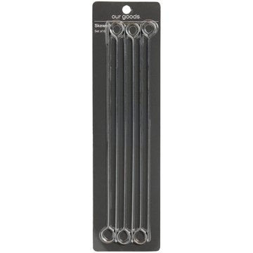our goods Metal Skewers, 6 pk