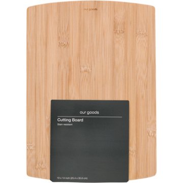our goods Bamboo Cutting Board, 10" x 14"