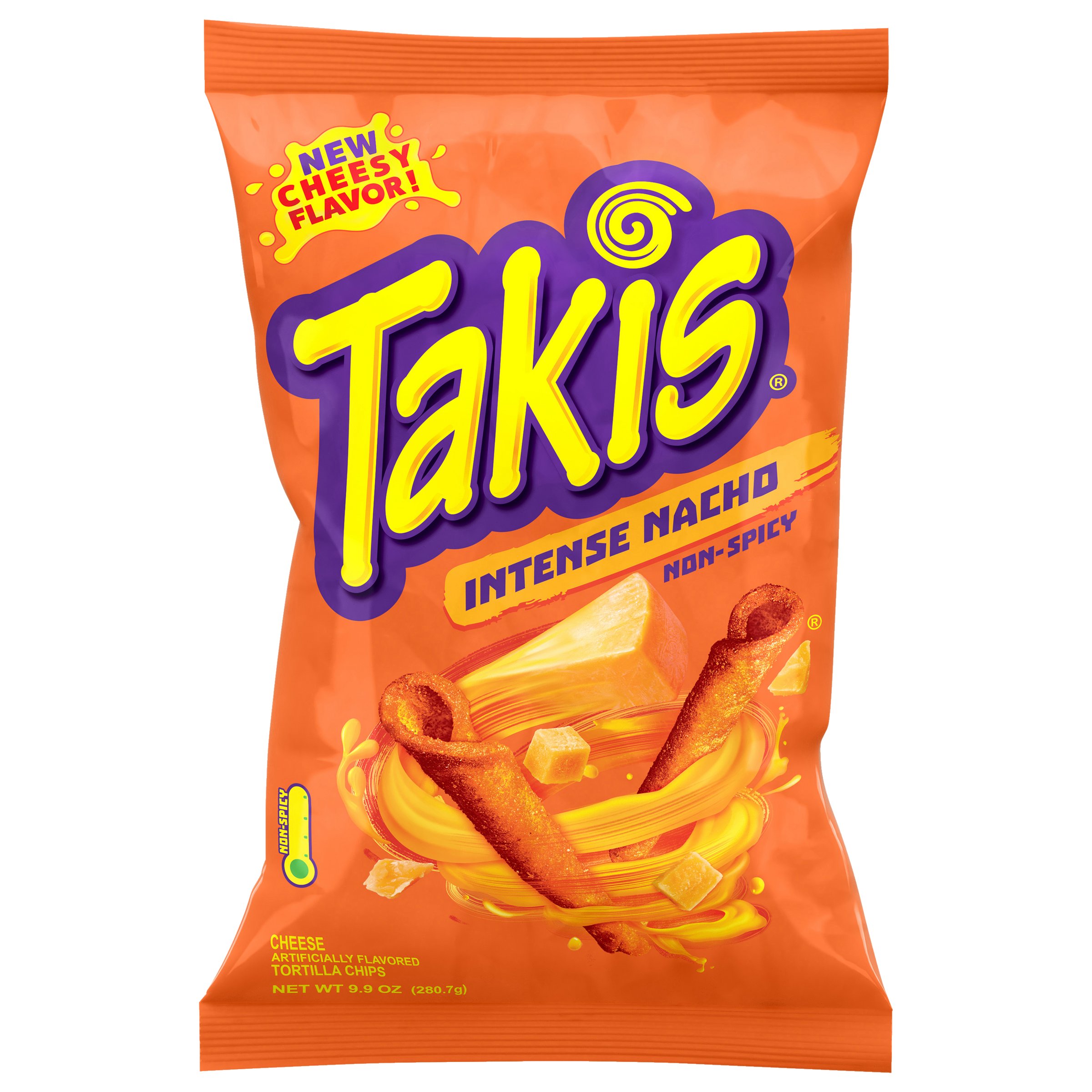 Takis Intense Nacho Cheese Rolled Tortilla Chips, 9.9 oz - Foods Co.