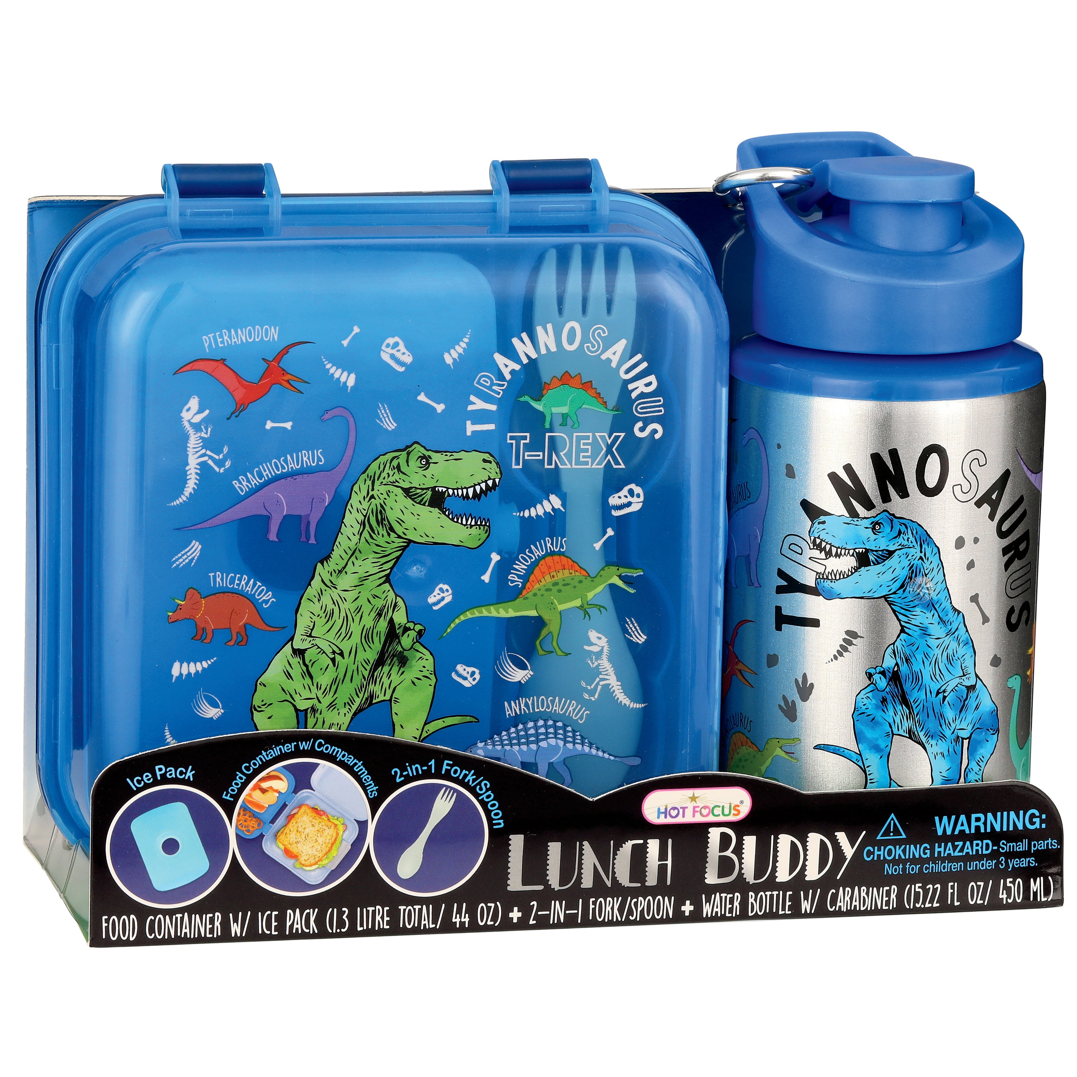 Hot Focus Kids Lunch Buddy Set - Dinosaurs - Shop Lunch boxes at H-E-B