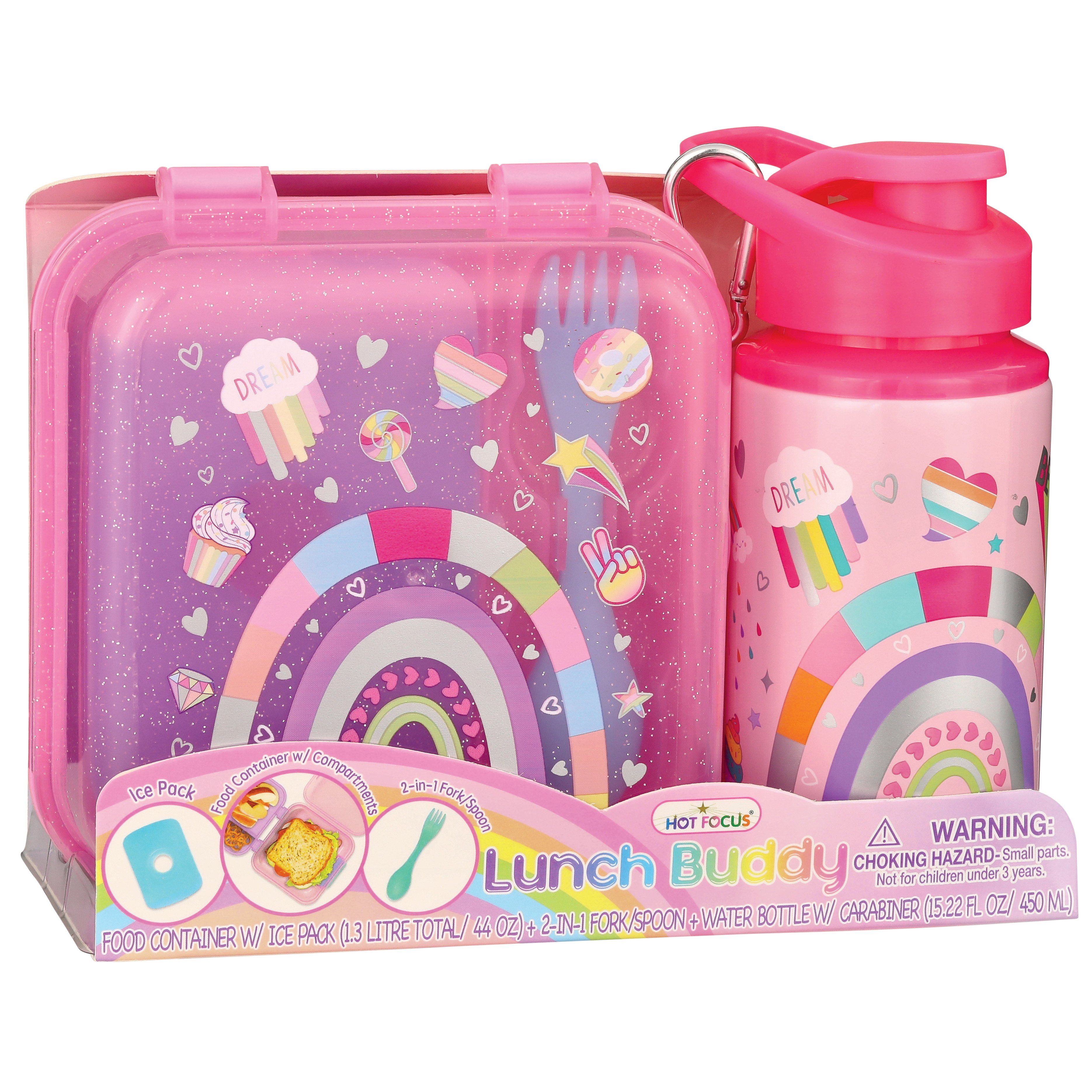 Hot Focus Kids Lunch Buddy Set - Rainbow - Shop Lunch boxes at H-E-B