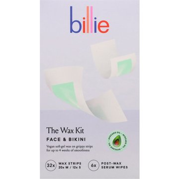 Billie The Wax Kit Strips for Face & Bikini, 3z ct