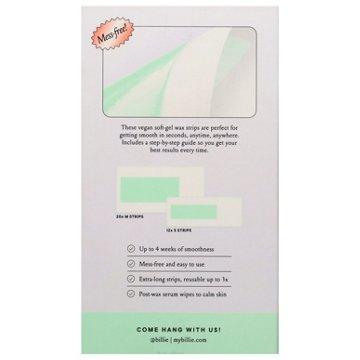 Billie The Wax Kit Strips for Face & Bikini, 3z ct