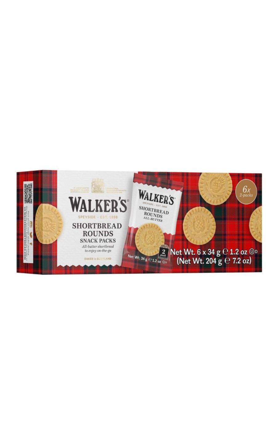 Walker's Pure Butter Shortbread Rounds Snack Packs; image 2 of 3