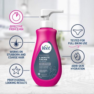 Veet 2 Minute Hair Removal Cream, 13.5 oz