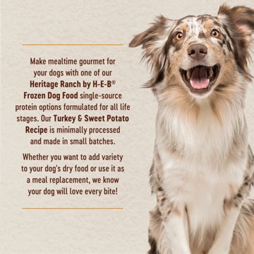 Heritage Ranch by H-E-B Frozen Dog Food – Turkey & Sweet Potato, 8 oz