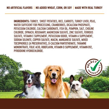 Heritage Ranch by H-E-B Frozen Dog Food – Turkey & Sweet Potato, 8 oz