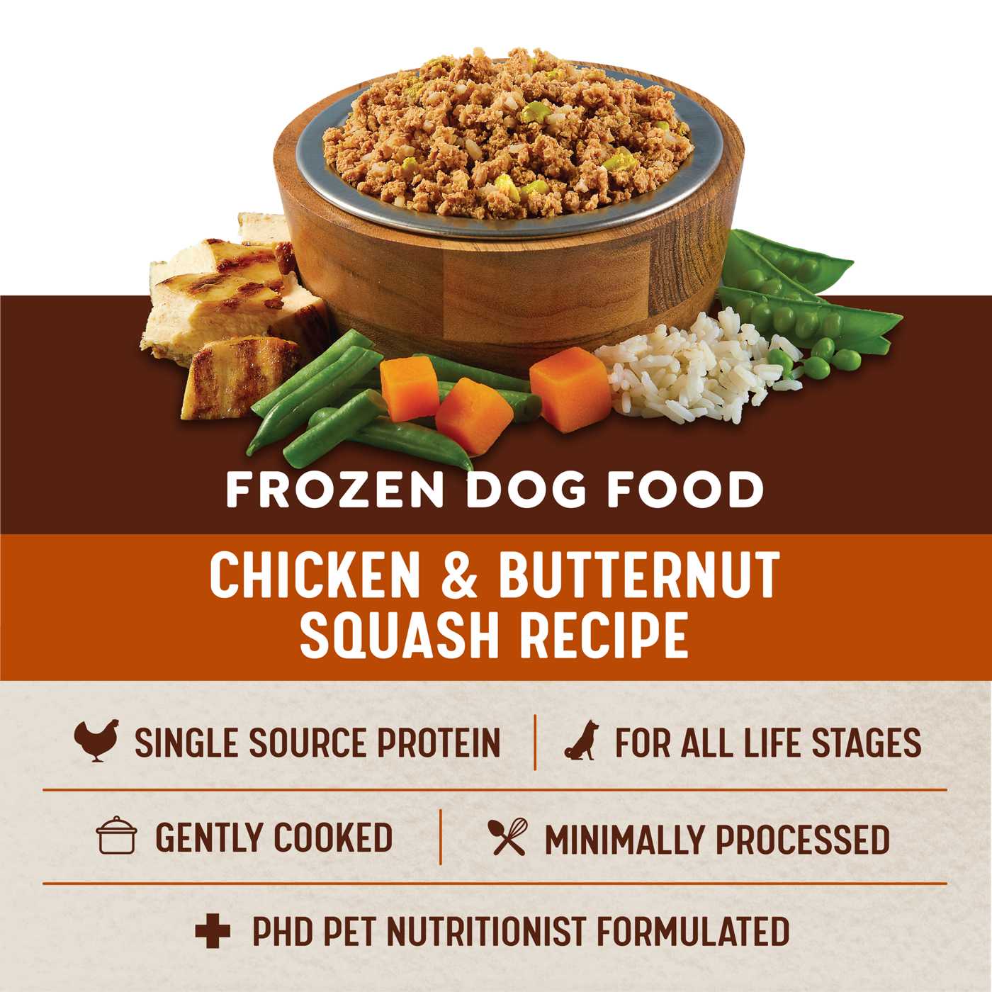 Heritage Ranch by H-E-B Frozen Dog Food - Chicken & Butternut Squash; image 7 of 7
