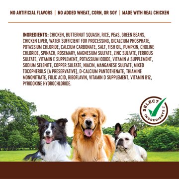 Heritage Ranch by H-E-B Frozen Dog Food - Chicken & Butternut Squash, 8 oz