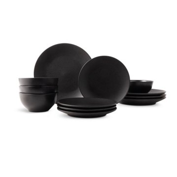 Brooklyn Steel Co. Lorenza Collection Stoneware Dinnerware Set, 12 pc