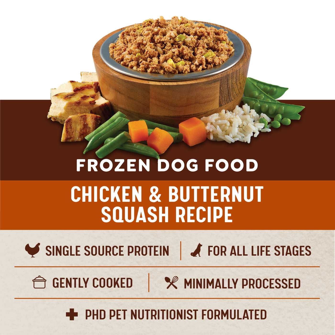 Heritage Ranch by H-E-B Frozen Dog Food Value Pack - Chicken & Butternut Squash; image 7 of 7