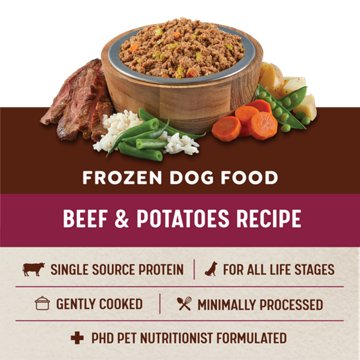 Heritage Ranch by H-E-B Frozen Dog Food Value Pack - Beef & Potatoes, 4 ct