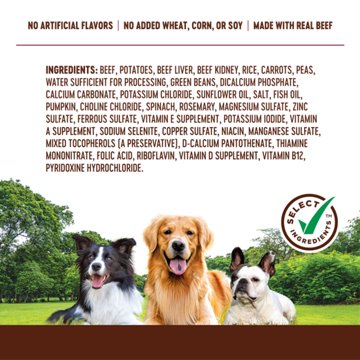 Heritage Ranch by H-E-B Frozen Dog Food – Beef & Potatoes, 8 oz