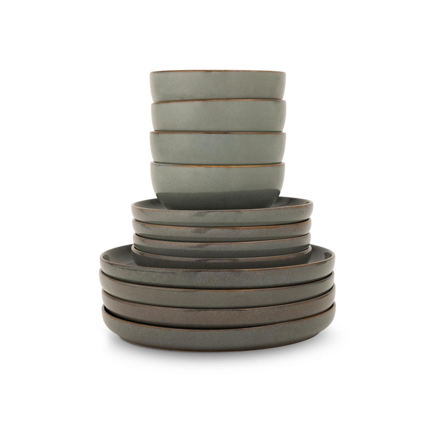 Brooklyn Steel Co. Hazel Collection Stoneware Dinnerware Set; image 2 of 8