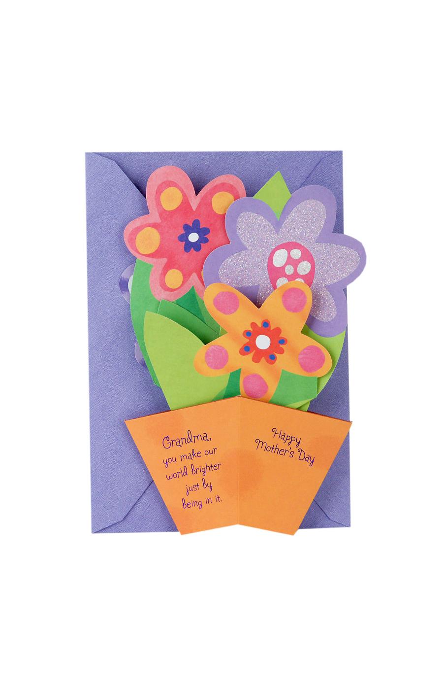 Hallmark Displayable 3D Flowers in a Pot Mother's Day Pop Up Card for Grandmother - S27; image 1 of 5