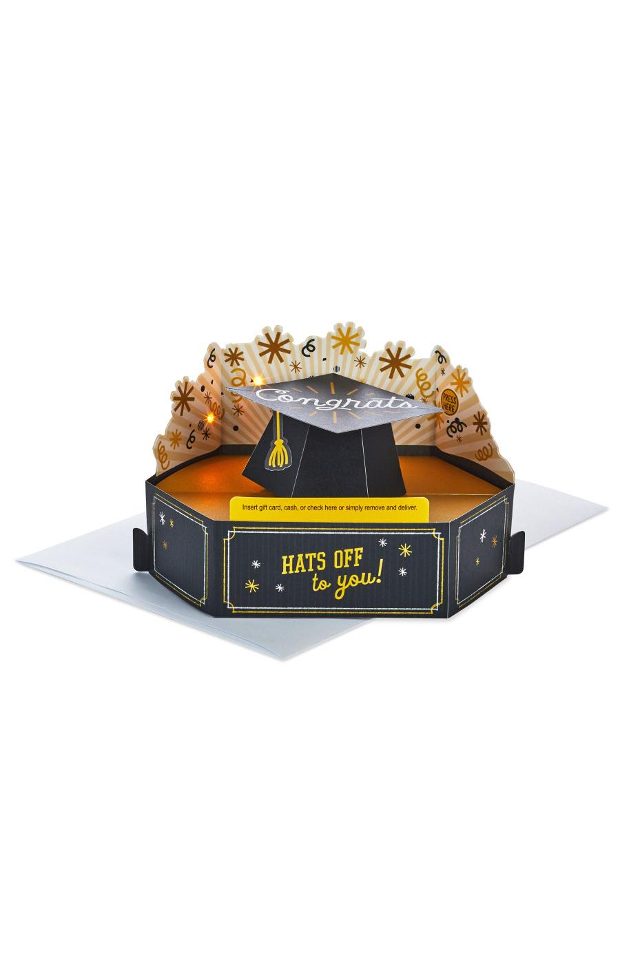 Hallmark Paper Wonder Musical Pop Up Graduation Card and Gift Card Holder (Plays Celebration) S4; image 1 of 7