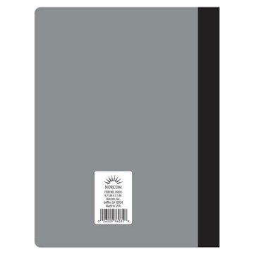 Norcom Collage Ruled Composition Notebook - Silver