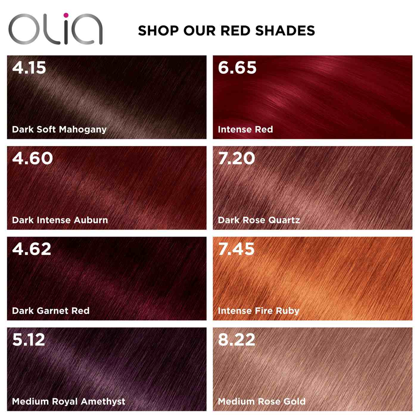 Garnier Olia Hair Color - 6.65 Intense Red; image 3 of 8