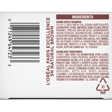 L'Oréal Paris Excellence Creme Universal Nudes Ammonia Free Permanent Hair Color - 5N Natural Brown