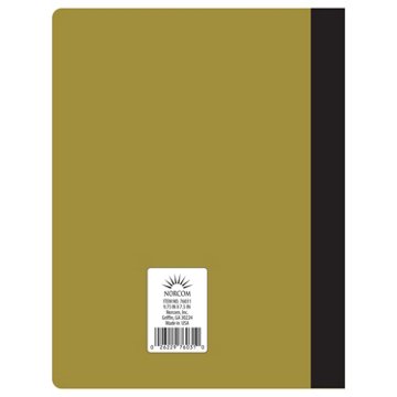 Norcom Wide Ruled Composition Notebook - Gold
