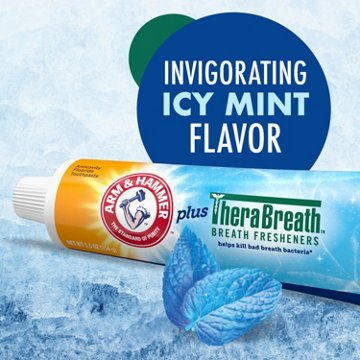 Arm & Hammer Plus TheraBreath Whitening Toothpaste - Icy Mint