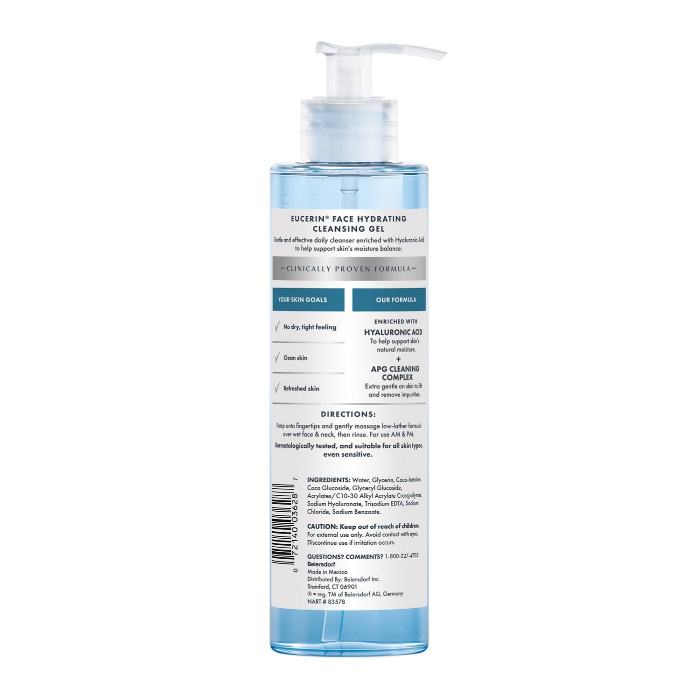 Eucerin Face Hydrating Cleansing Gel; image 2 of 2