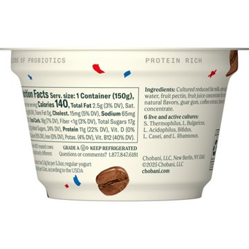 Chobani Low-Fat Coffee Blended Greek Yogurt  
