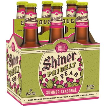 Shiner Craft Beer Prickly Pear 6 pk Bottles, 12 oz