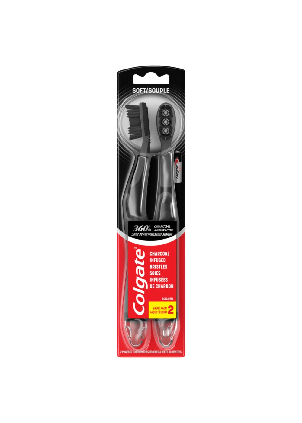 Colgate 360° Charcoal Sonic Power Toothbrushes - Soft; image 1 of 4