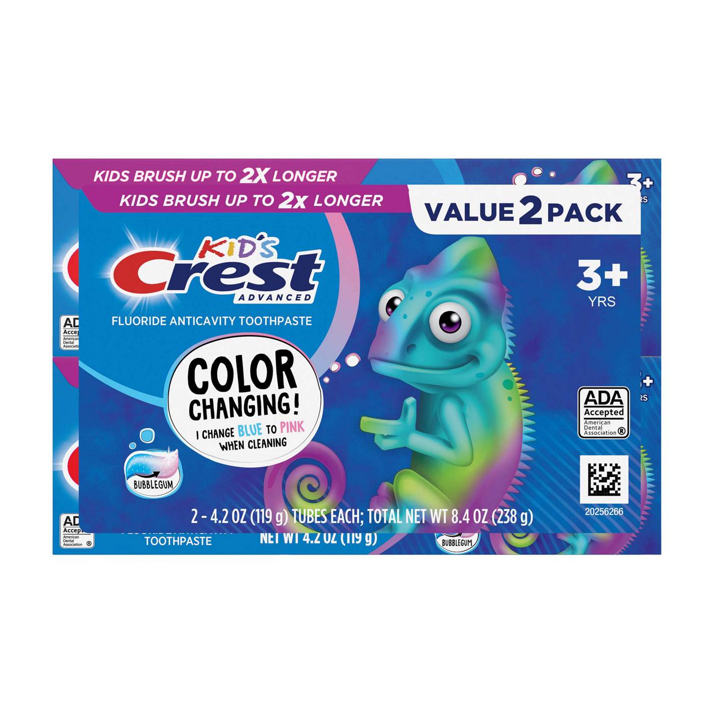 Crest Kid's Advanced Anticavity Toothpaste Bubblegum - Value Pack; image 1 of 8