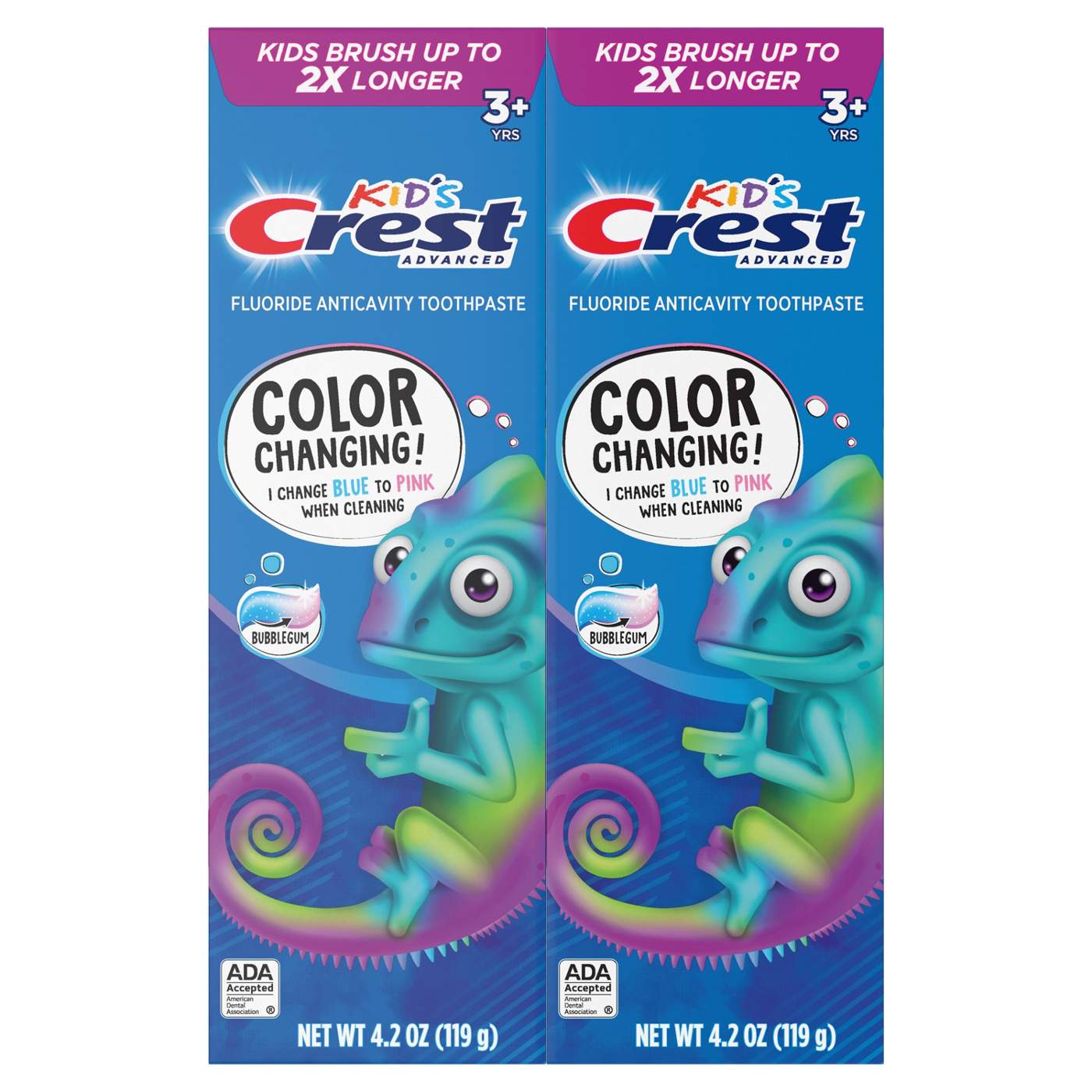 Crest Kid's Advanced Anticavity Toothpaste Bubblegum - Value Pack; image 7 of 8