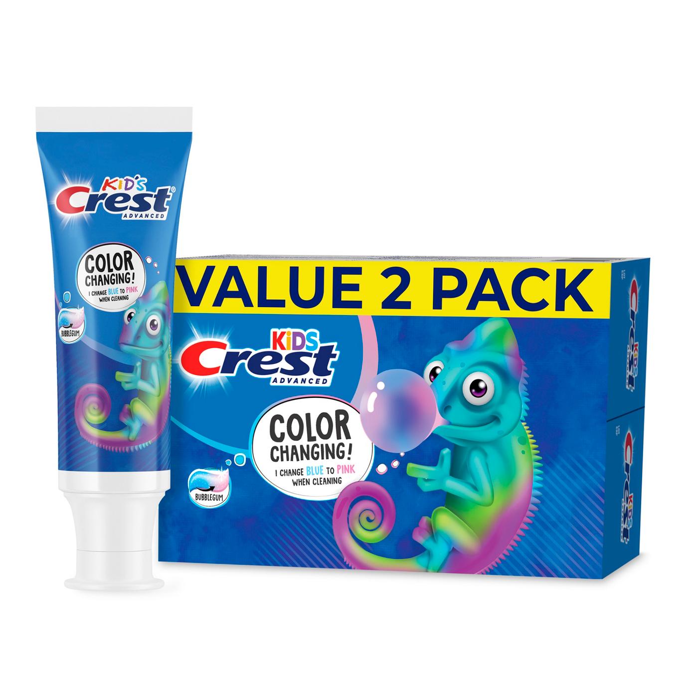 Crest Kid's Advanced Anticavity Toothpaste Bubblegum - Value Pack; image 10 of 10