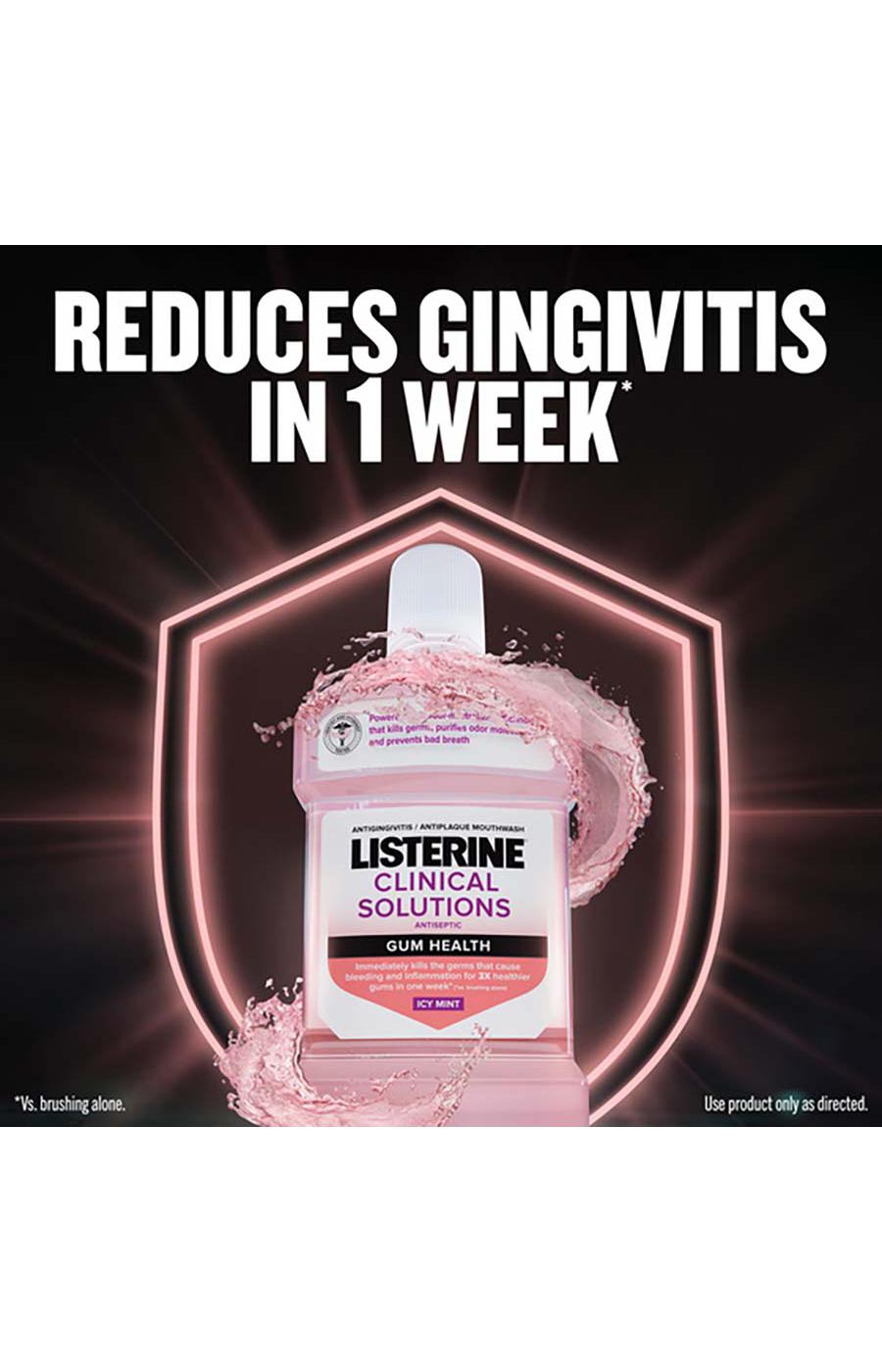 Listerine Clinical Solutions Gum Health Mouthwash - Icy Mint; image 2 of 5