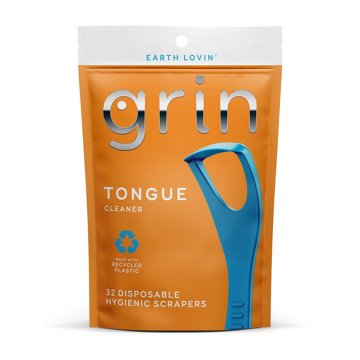 Grin Tongue Cleaner Disposable Scrapers, 32 ct