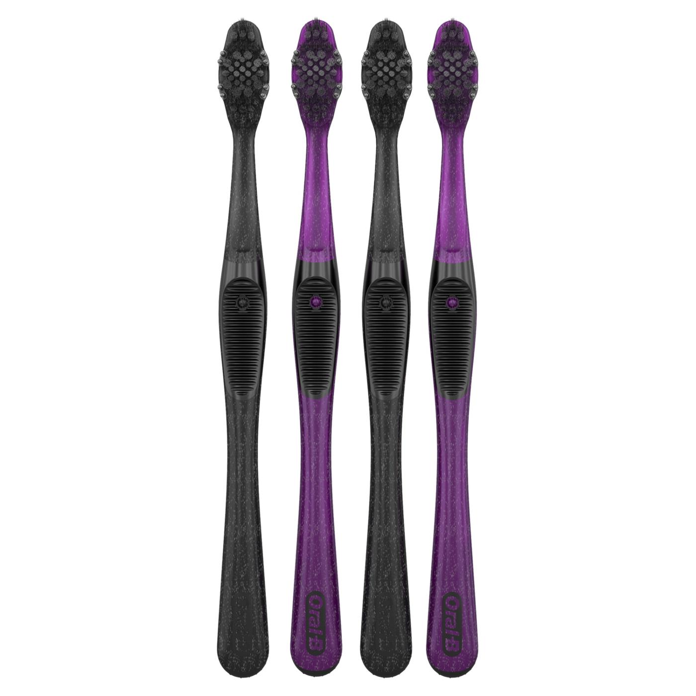 Oral-B Charcoal Toothbrush Soft - Value Pack; image 2 of 10
