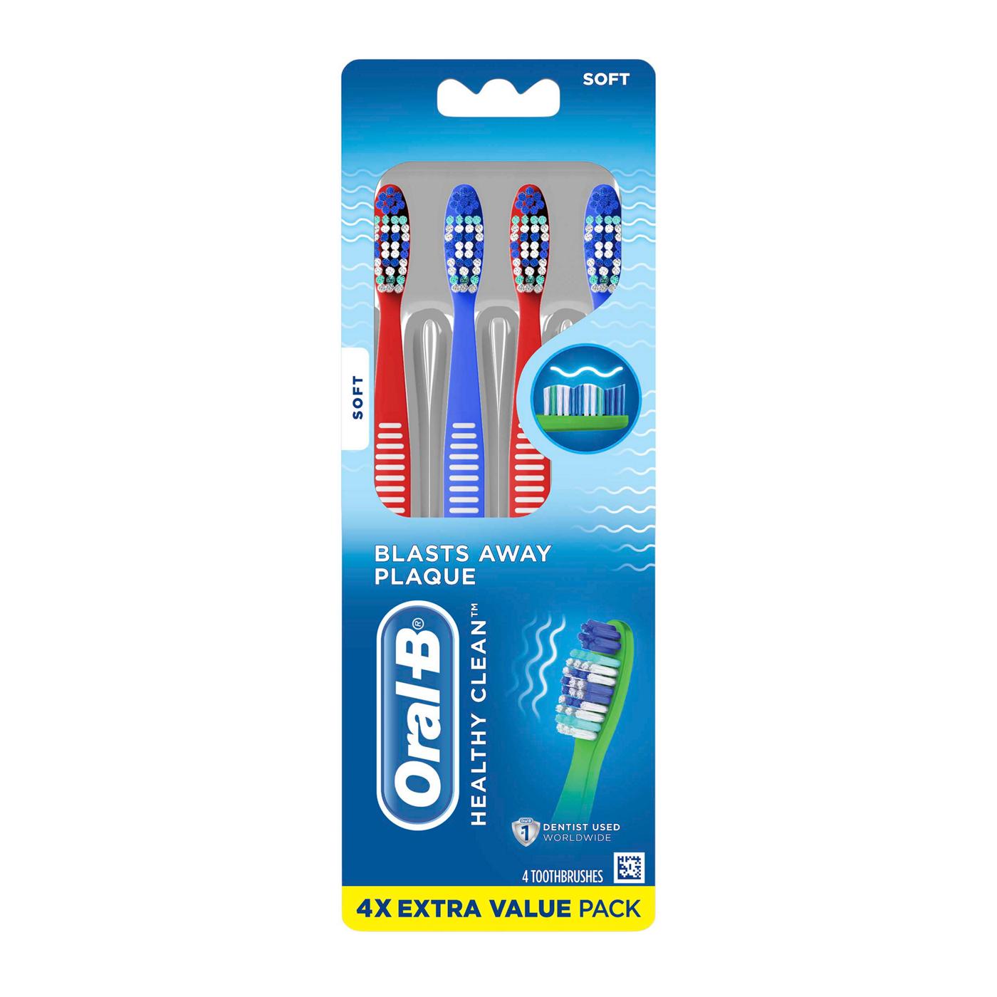 Oral-B Healthy Clean Toothbrushes Soft - Value Pack; image 1 of 5