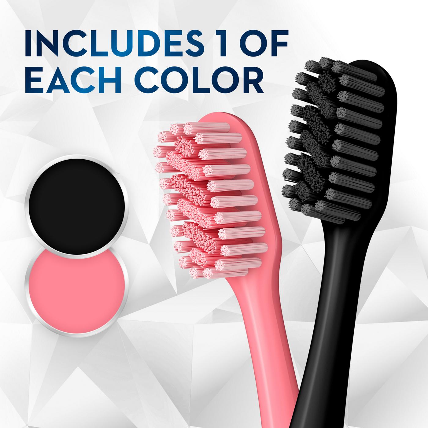 Oral-B Brilliance Toothbrush Black And Coral - Extra Soft; image 4 of 6